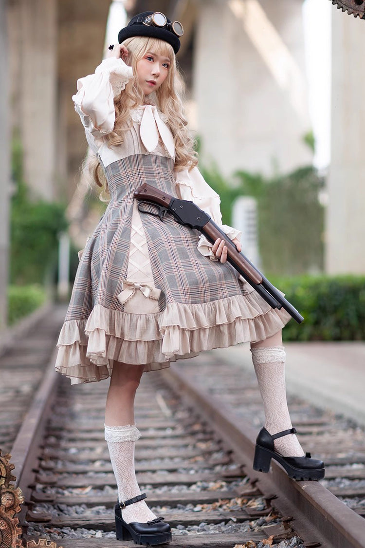 Gothic Lolita Dress - Multi-color Backlight Memoirs, Multi-Color, Bow Detail, Ruffled - additional product view 4