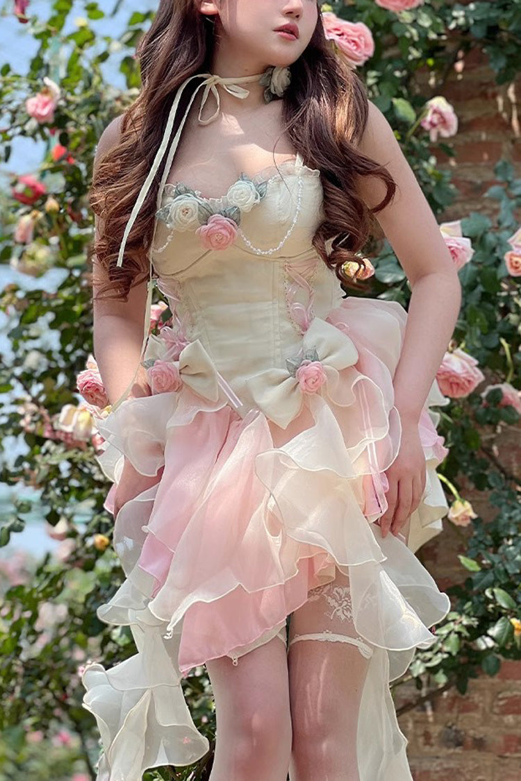 Gothic Lolita Dress - Multi-color Peach Snow Mountain, Multi-Color, Sweet Style - main product image