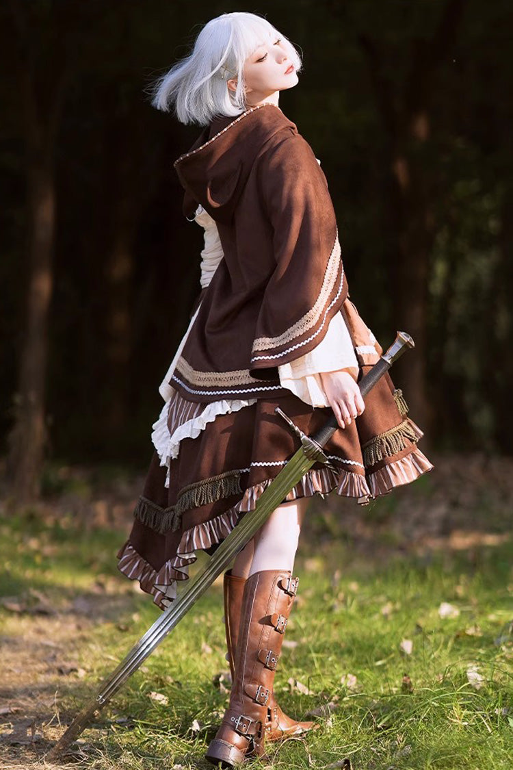 Gothic Lolita Dress - Multi-color Steam Hunter Style, Multi-Color, Long Sleeves, Ruffled - additional product view 4