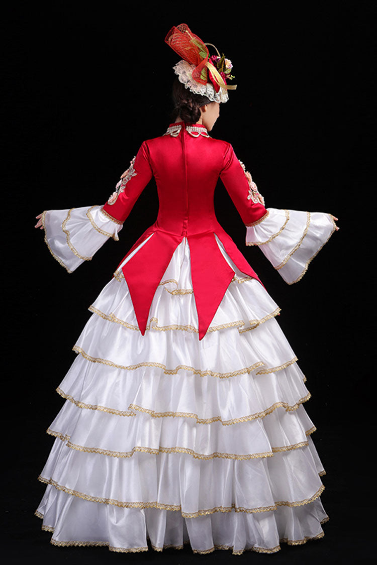 Gothic Lolita Dress - Multi-layer Hime Sleeves High, 2 Colors, High Waist, Victorian Style - additional product view 5
