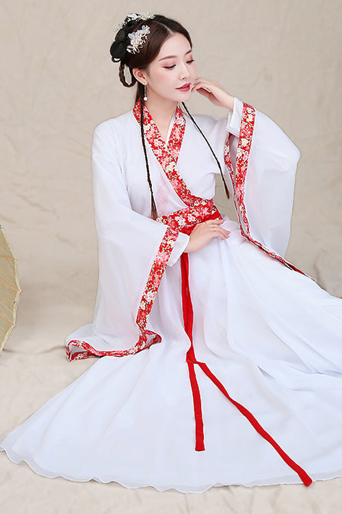 Gothic Lolita Dress - Neckline, White, Embroidered, Sweet Style, Chinese-Inspired Style - additional product view 2