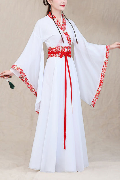 Gothic Lolita Dress - Neckline, White, Embroidered, Sweet Style, Chinese-Inspired Style - main product image