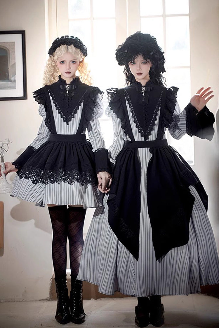 Gothic Lolita Dress - Nocturne, Gray, Short Version, Long Version, Long Length - main product image