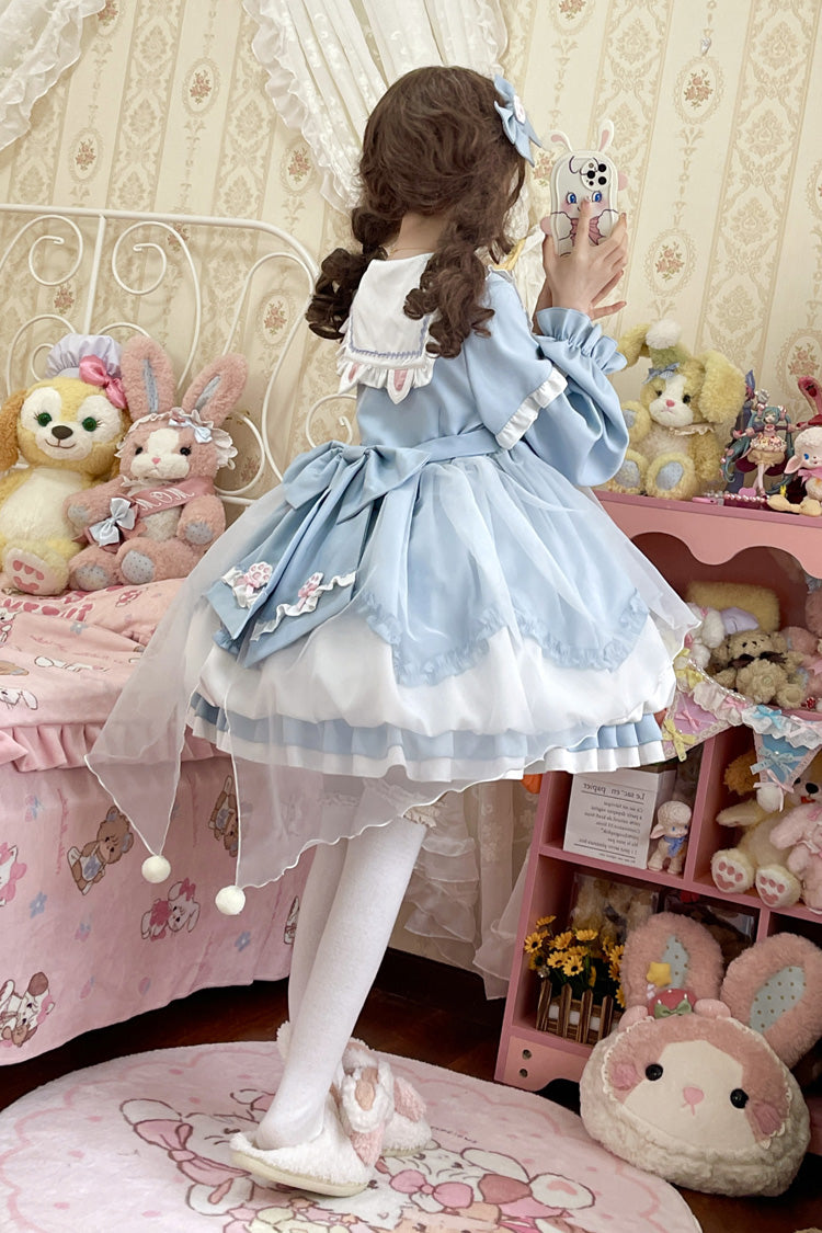 Gothic Lolita Dress - Pray Star, 5 Colors, Lace Trim, Ruffled, Layered - additional product view 5