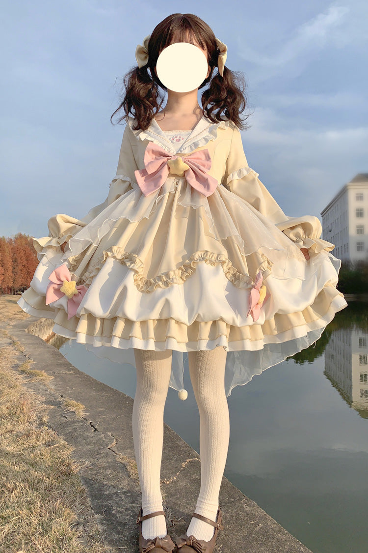 Gothic Lolita Dress - Pray Star, 5 Colors, Lace Trim, Ruffled, Layered - additional product view 10