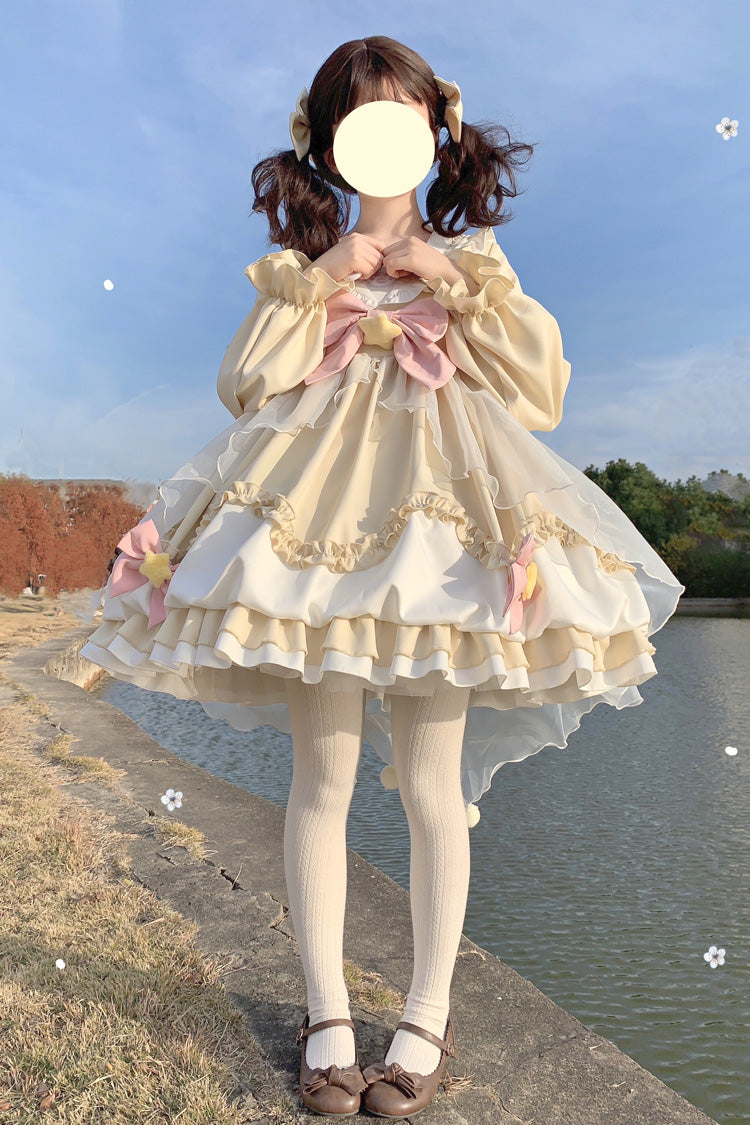 Gothic Lolita Dress - Pray Star, 5 Colors, Lace Trim, Ruffled, Layered - additional product view 11