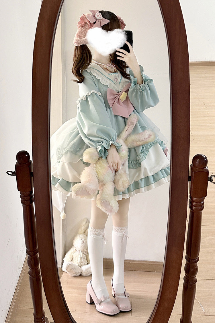 Gothic Lolita Dress - Pray Star, 5 Colors, Lace Trim, Ruffled, Layered - additional product view 17