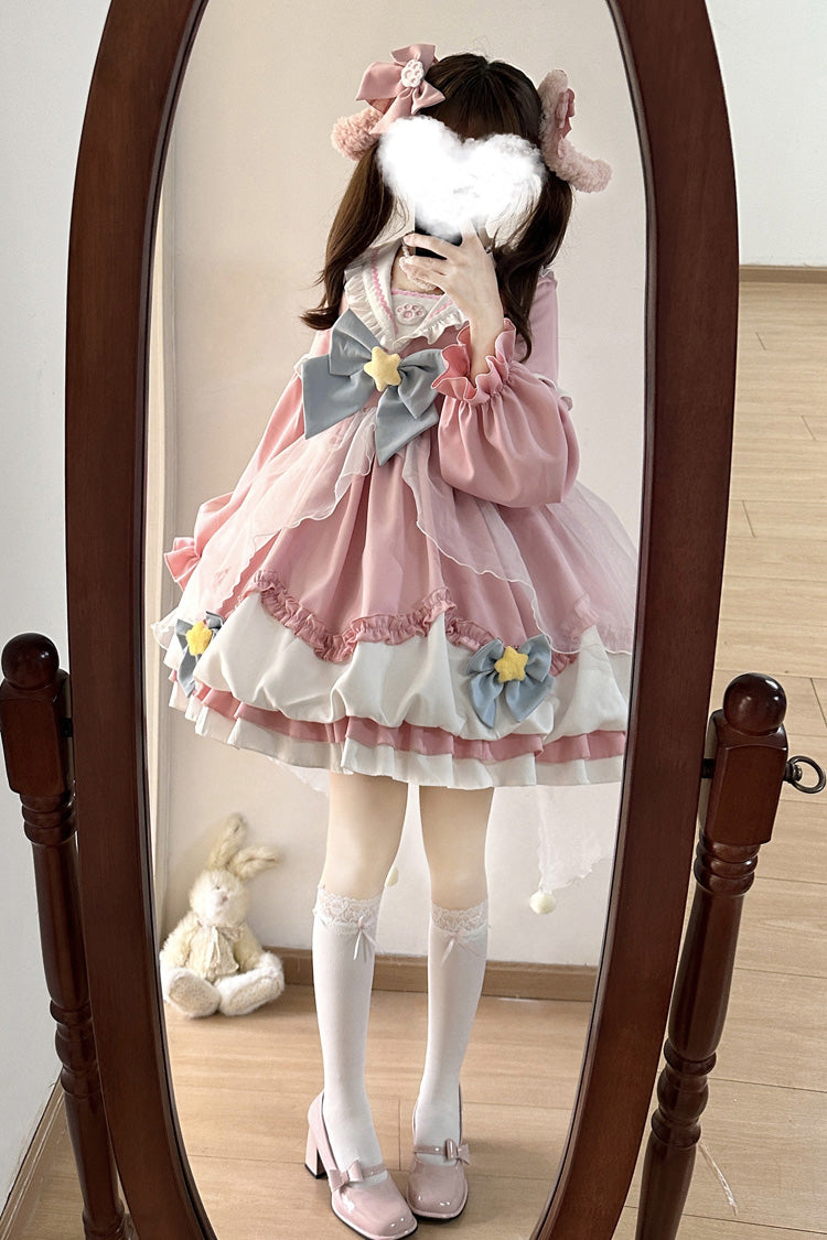 Gothic Lolita Dress - Pray Star, 5 Colors, Lace Trim, Ruffled, Layered - additional product view 19