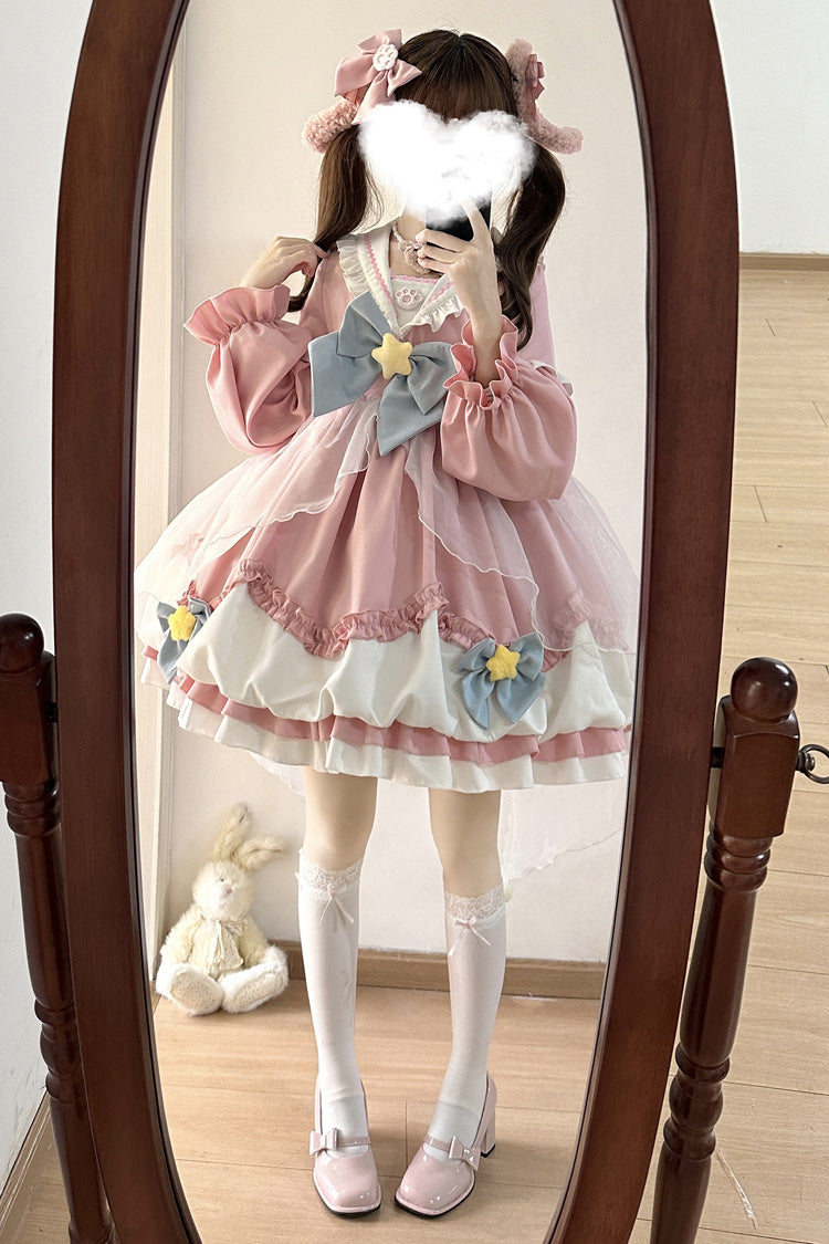 Gothic Lolita Dress - Pray Star, 5 Colors, Lace Trim, Ruffled, Layered - additional product view 20
