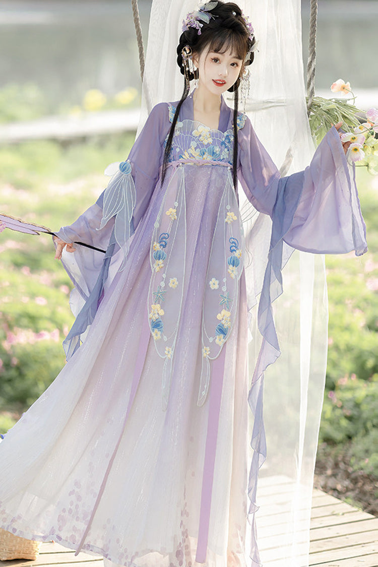 Gothic Lolita Dress - Princess Of The Sea, Purple, High Waist, Women's Style, Sweet Style - additional product view 2