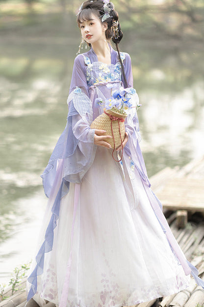 Gothic Lolita Dress - Princess Of The Sea, Purple, High Waist, Women's Style, Sweet Style - main product image