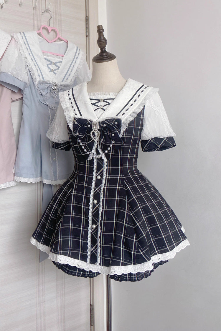 Gothic Lolita Dress - Print Bowknot Jirai Kei, 3 Colors, Printed, Sweet Style, Bow Detail - additional product view 9