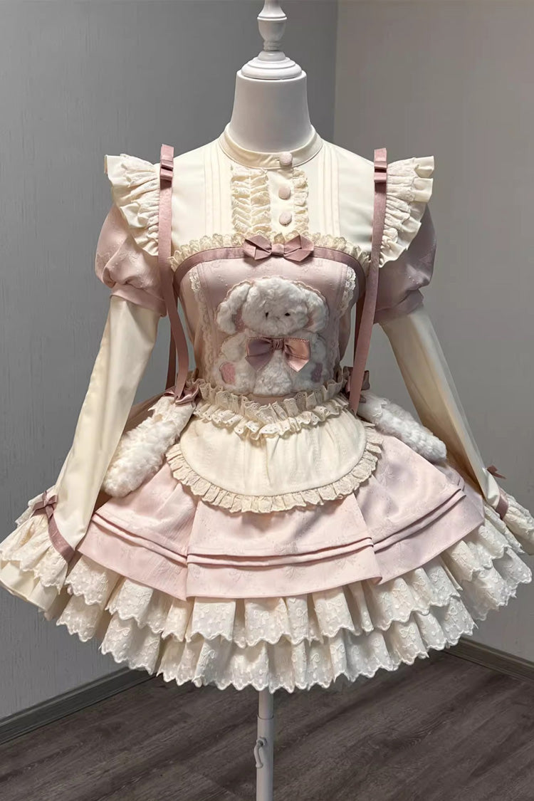Gothic Lolita Dress - Rabbit Trap, Pink, Sweet Style, Bow Detail, Ruffled - additional product view 4