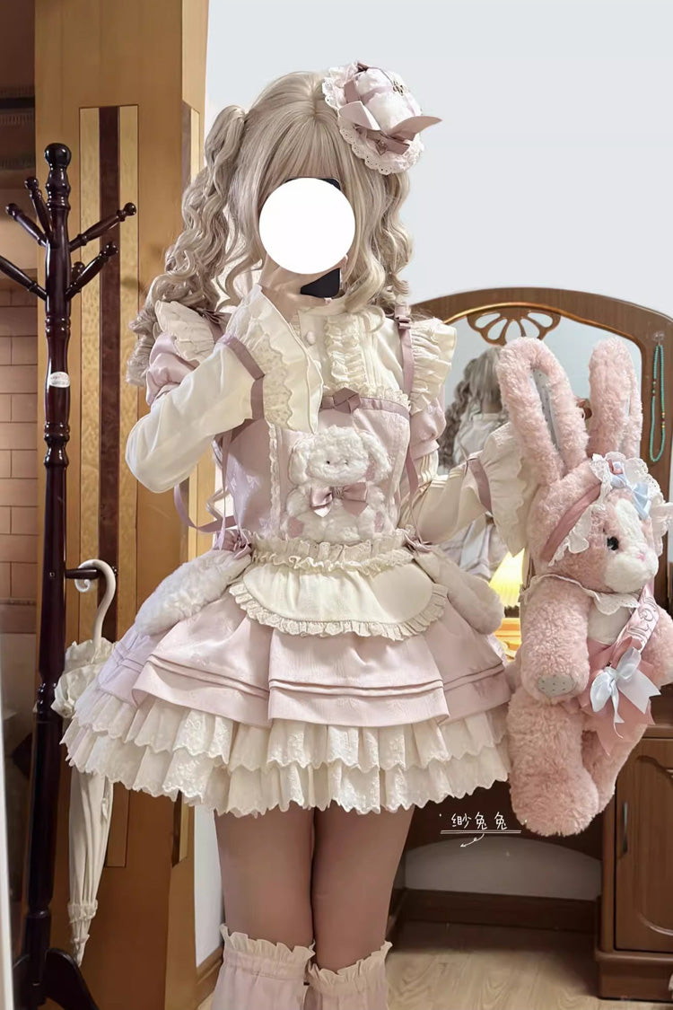 Gothic Lolita Dress - Rabbit Trap, Pink, Sweet Style, Bow Detail, Ruffled - additional product view 7