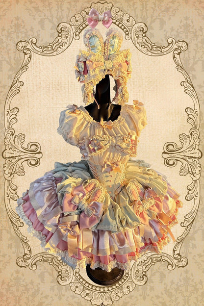 Gothic Lolita Dress - Ribbon Dance, 3 Colors, Lace Trim, Ruffled, Layered - additional product view 5