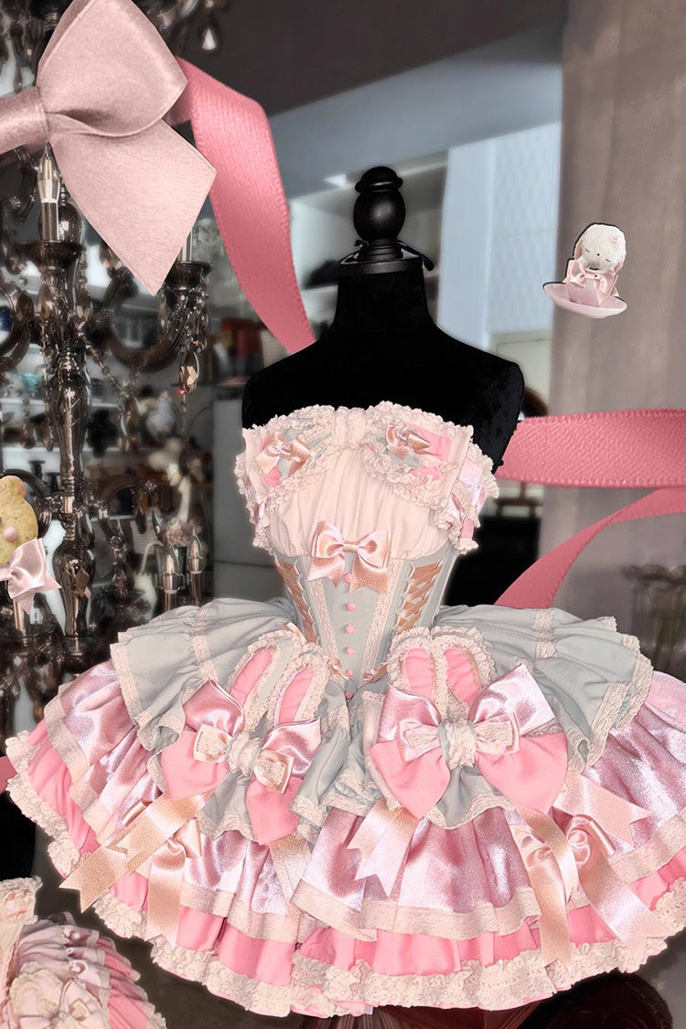 Gothic Lolita Dress - Ribbon Dance, 3 Colors, Lace Trim, Ruffled, Layered - additional product view 8