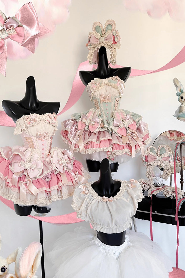 Gothic Lolita Dress - Ribbon Dance, 3 Colors, Lace Trim, Ruffled, Layered - additional product view 9