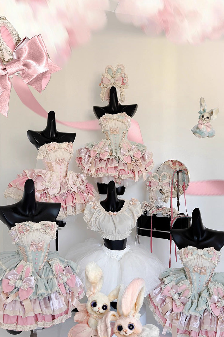 Gothic Lolita Dress - Ribbon Dance, 3 Colors, Lace Trim, Ruffled, Layered - additional product view 10
