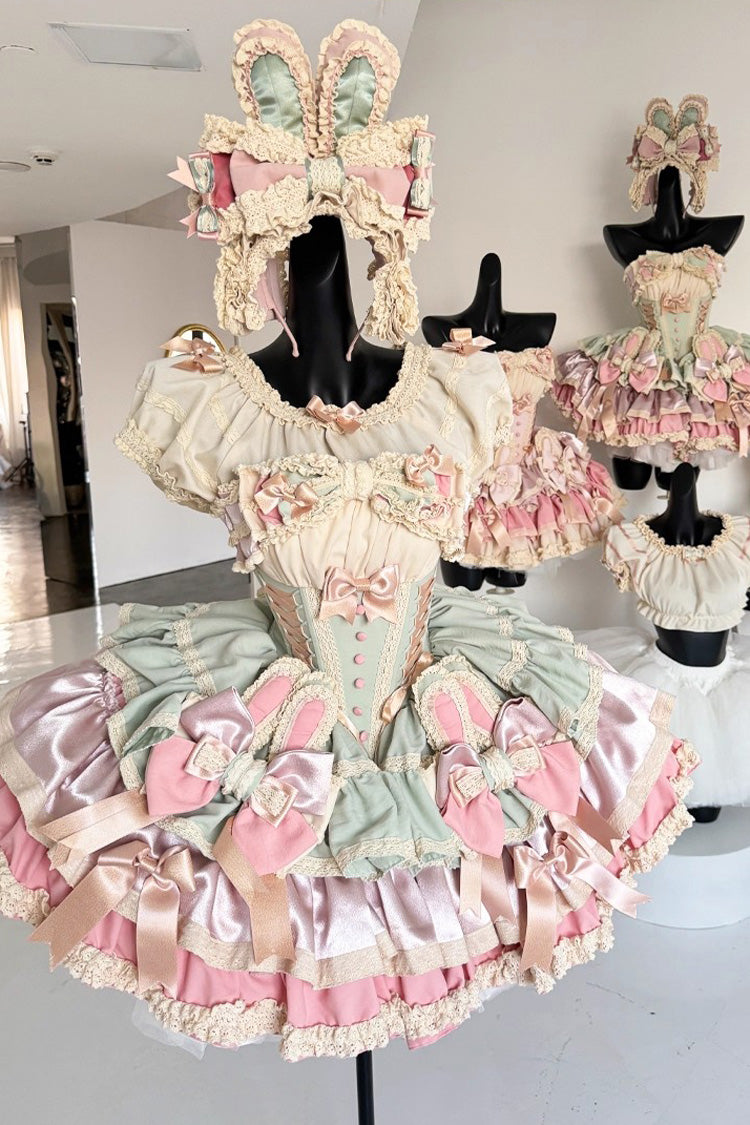 Gothic Lolita Dress - Ribbon Dance, 3 Colors, Lace Trim, Ruffled, Layered - additional product view 14