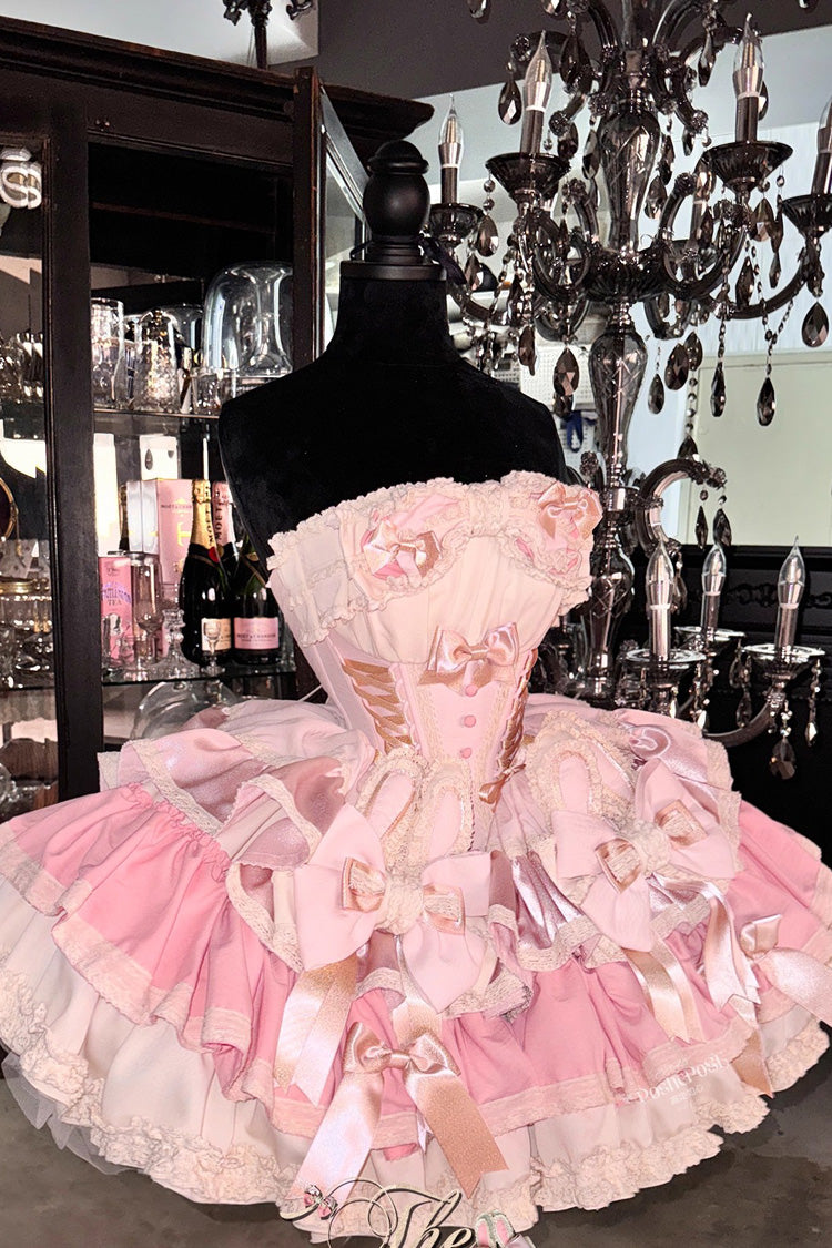 Gothic Lolita Dress - Ribbon Dance, 3 Colors, Lace Trim, Ruffled, Layered - additional product view 15