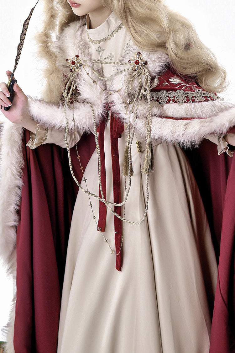 Gothic Lolita Dress - Royal Coronation, Red, Sweet Style, Embroidered - additional product view 6