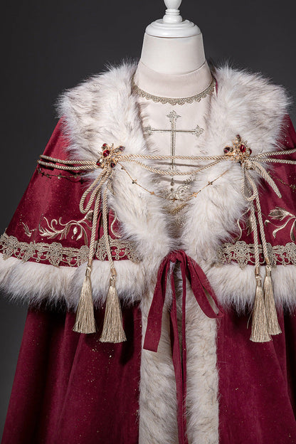 Gothic Lolita Dress - Royal Coronation, Red, Sweet Style, Embroidered - additional product view 16
