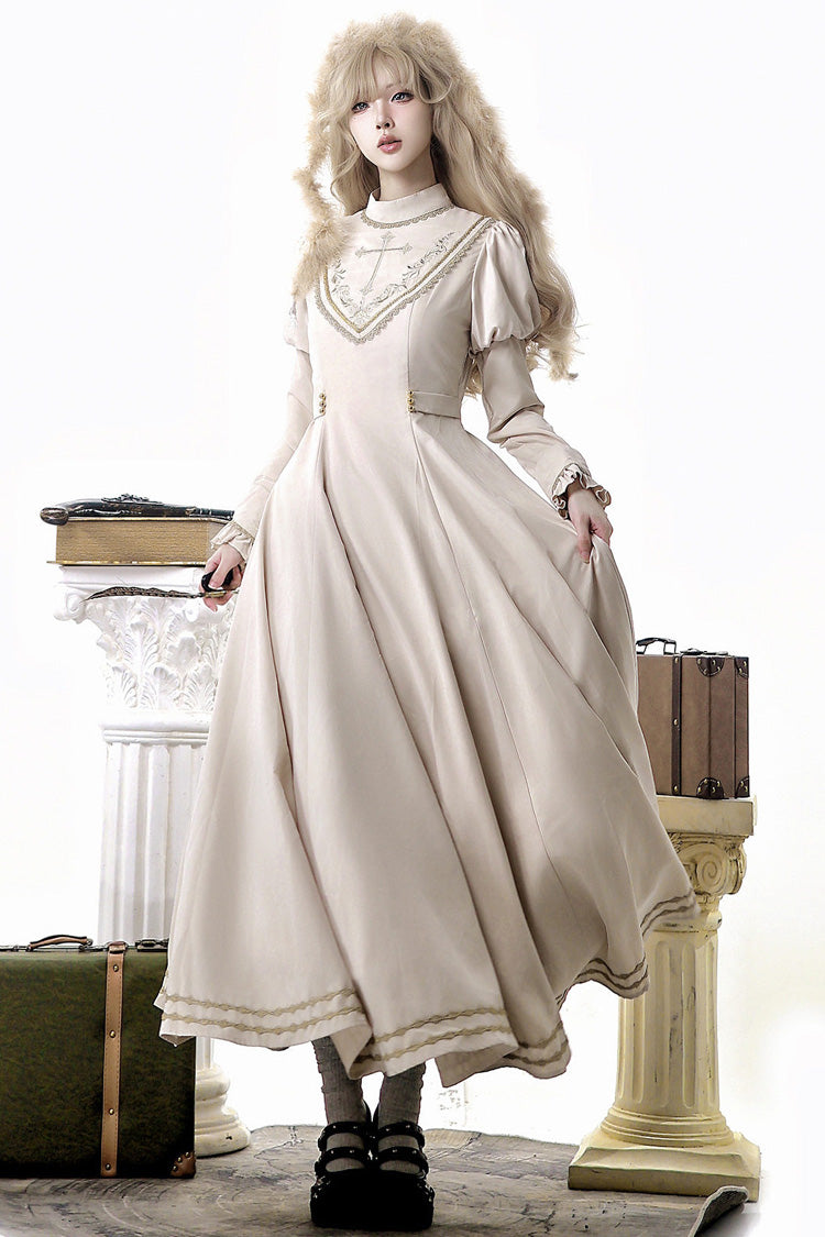 Gothic Lolita Dress - Royal Coronation, Red, Sweet Style, Embroidered - S Dress / M Dress / L Dress option