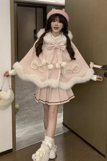 Gothic Lolita Dress - Sea Salt Guava, Pink, Printed, Sweet Style, Bow Detail - main product image