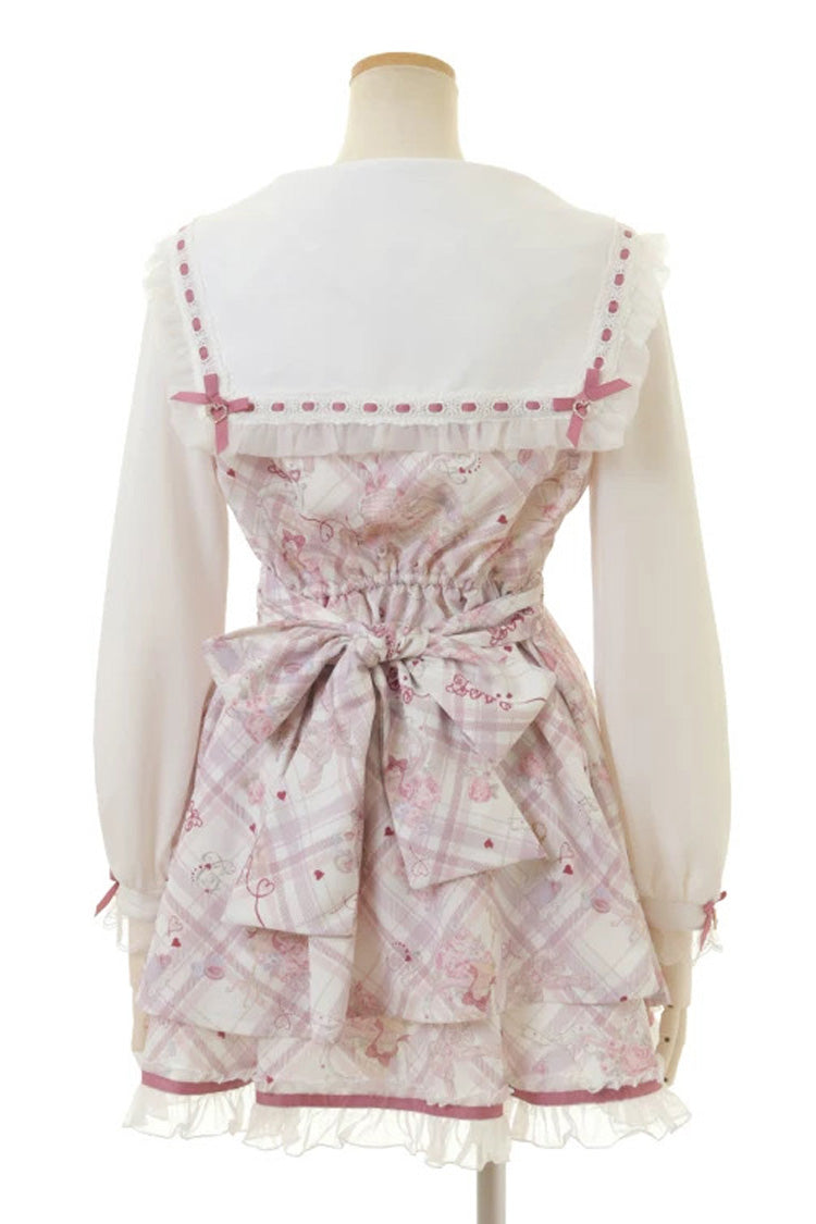 Gothic Lolita Dress - Sewing Bear, 3 Colors, Plus Size, Printed, Long Sleeves - additional product view 9
