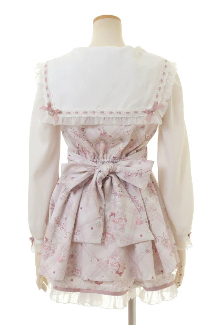 Gothic Lolita Dress - Sewing Bear, 3 Colors, Plus Size, Printed, Long Sleeves - additional product view 11