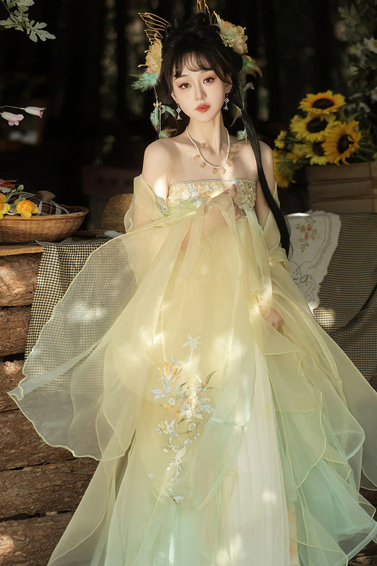 Gothic Lolita Dress - Spring Banquet, Multi-Color, High Waist, Women's Style - additional product view 3