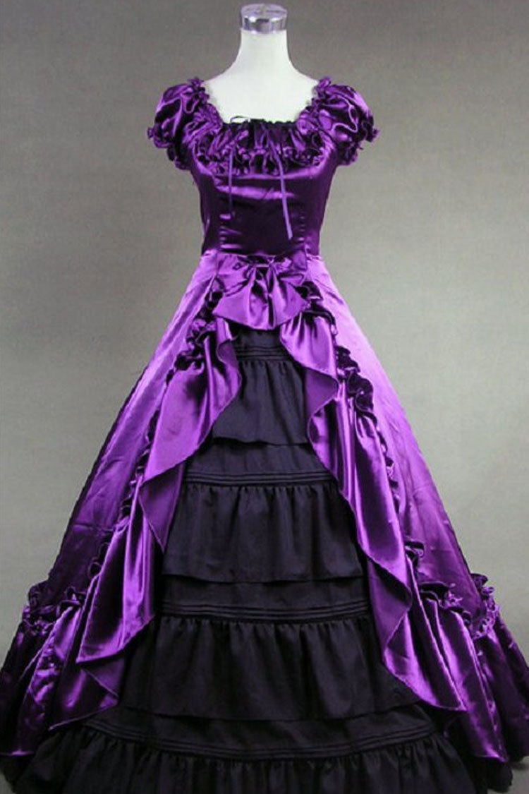 Gothic Lolita Dress - Square Collar Cardigan Victorian, Purple, Square Collar - main product image