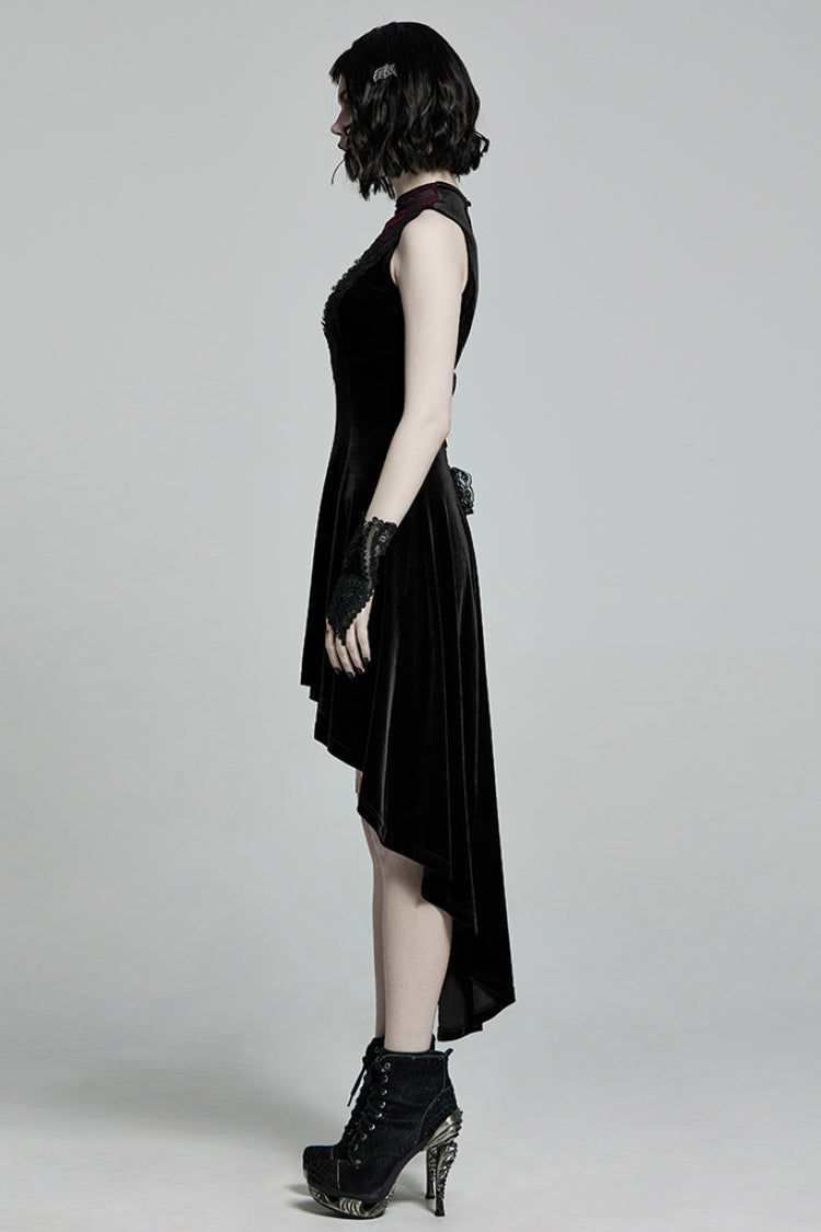 Gothic Lolita Dress - Stitching Lace-up Mesh Colors, 2 Colors, Women's Style, Lace Trim - additional product view 2