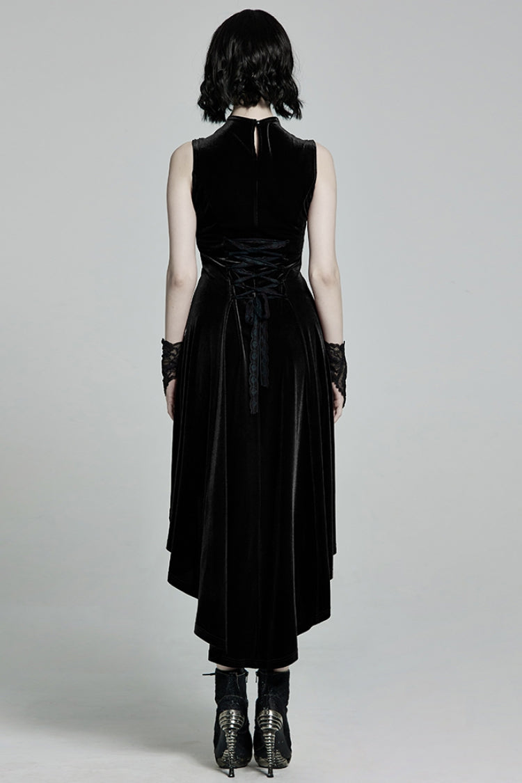 Gothic Lolita Dress - Stitching Lace-up Mesh Colors, 2 Colors, Women's Style, Lace Trim - additional product view 3