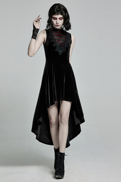 Gothic Lolita Dress - Stitching Lace-up Mesh Colors, 2 Colors, Women's Style, Lace Trim - additional product view 4