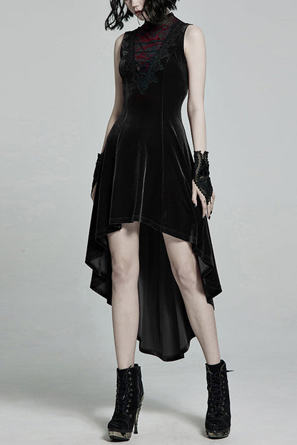 Gothic Lolita Dress - Stitching Lace-up Mesh Colors, 2 Colors, Women's Style, Lace Trim - main product image