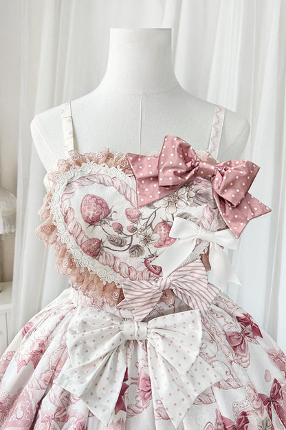Gothic Lolita Dress - Sweet Dessert Cat, Pink, Sweet Style, Bow Detail, Lace Trim - additional product view 12