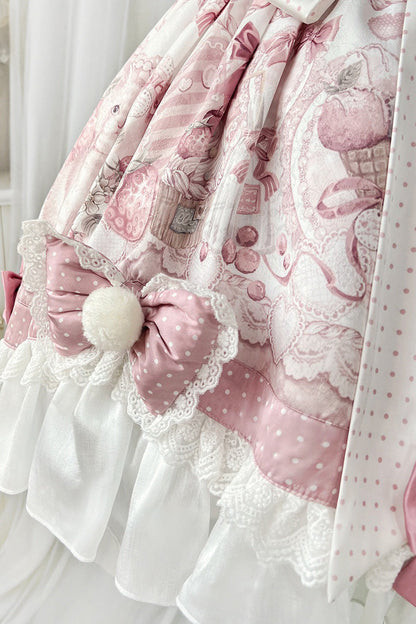 Gothic Lolita Dress - Sweet Dessert Cat, Pink, Sweet Style, Bow Detail, Lace Trim - additional product view 14