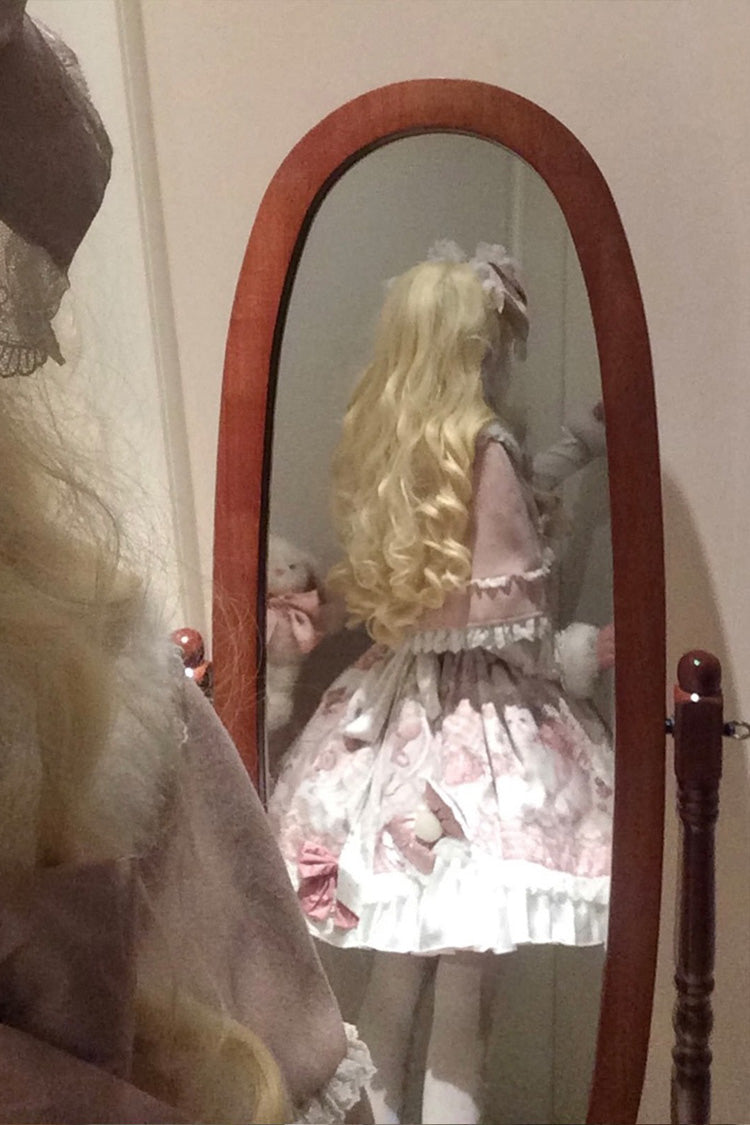 Gothic Lolita Dress - Sweet Dessert Cat, Pink, Sweet Style, Bow Detail, Lace Trim - additional product view 15
