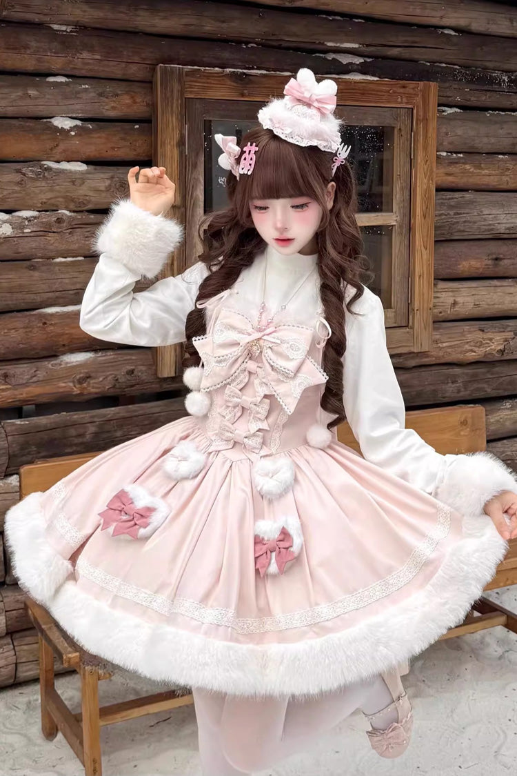 Gothic Lolita Dress - Sweet Dream Bunny, 2 Colors, Sweet Style, Bow Detail - additional product view 3