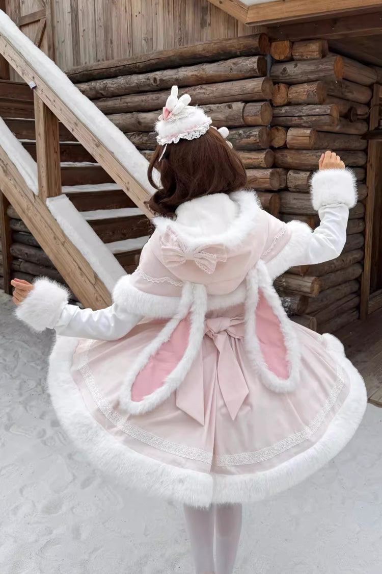 Gothic Lolita Dress - Sweet Dream Bunny, 2 Colors, Sweet Style, Bow Detail - additional product view 4