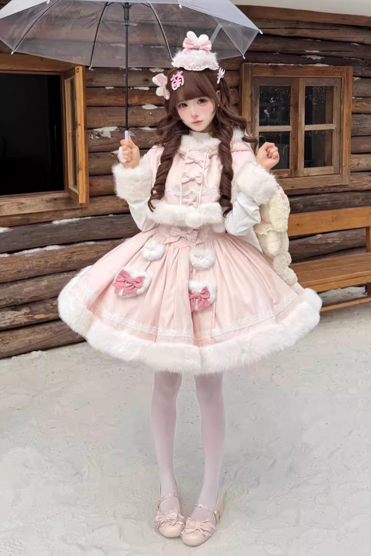 Gothic Lolita Dress - Sweet Dream Bunny, 2 Colors, Sweet Style, Bow Detail - additional product view 6