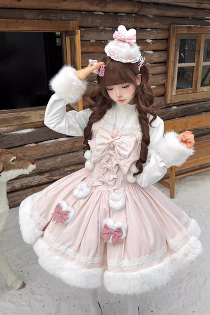Gothic Lolita Dress - Sweet Dream Bunny, 2 Colors, Sweet Style, Bow Detail - additional product view 15