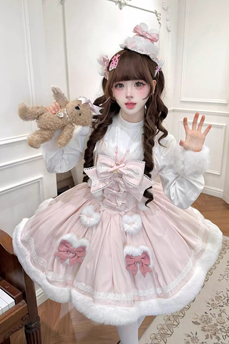 Gothic Lolita Dress - Sweet Dream Bunny, 2 Colors, Sweet Style, Bow Detail - additional product view 18