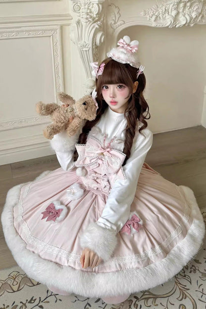 Gothic Lolita Dress - Sweet Dream Bunny, 2 Colors, Sweet Style, Bow Detail - additional product view 21