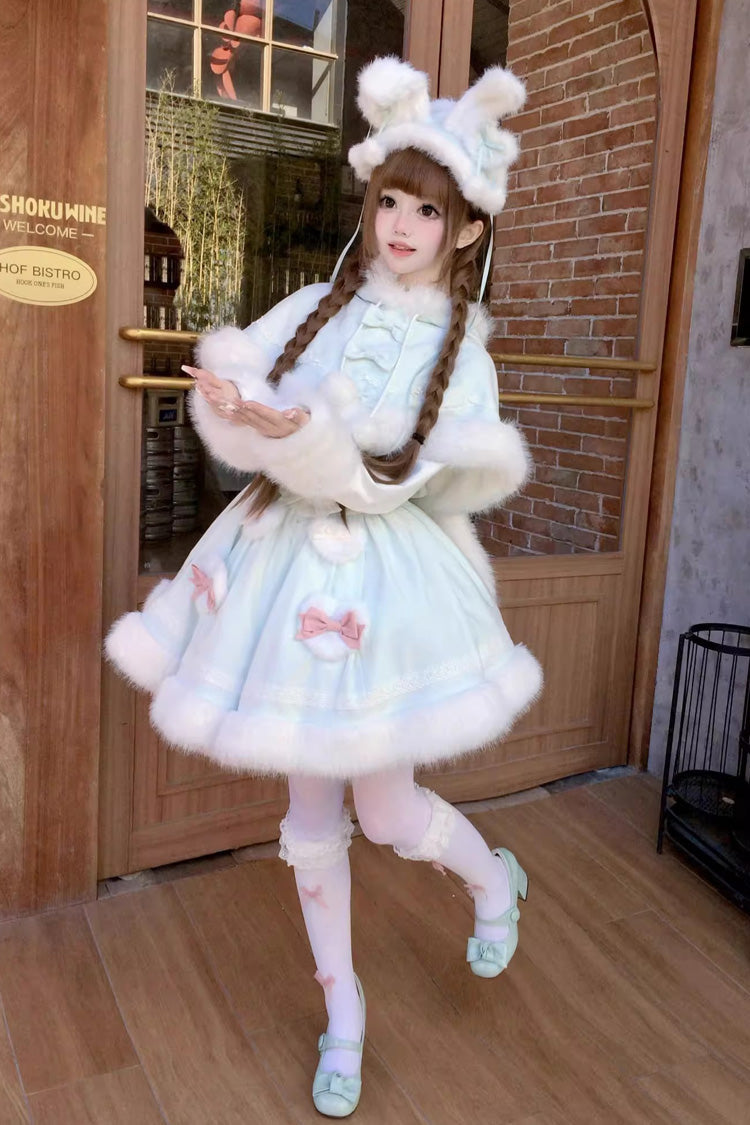 Gothic Lolita Dress - Sweet Dream Bunny, 2 Colors, Sweet Style, Bow Detail - additional product view 23