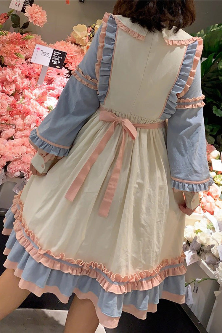 Gothic Lolita Dress - Sweetheart Puff, 2 Colors, Plus Size, Ruffled, Long Sleeves - additional product view 2