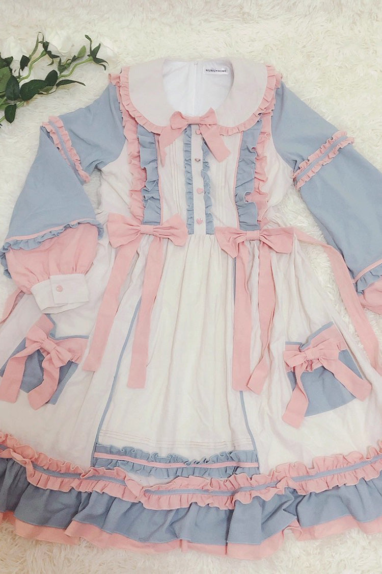 Gothic Lolita Dress - Sweetheart Puff, 2 Colors, Plus Size, Ruffled, Long Sleeves - additional product view 9