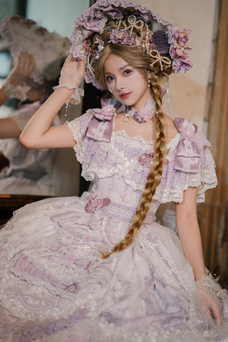 Gothic Lolita Dress - The Key To The Secret Realm, Purple, Detachable Detail, Sweet Style - additional product view 3