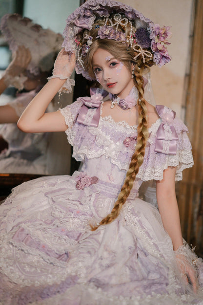Gothic Lolita Dress - The Key To The Secret Realm, Purple, Detachable Detail, Sweet Style - additional product view 3